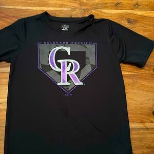 Colorado Rockies dry fit boys medium
